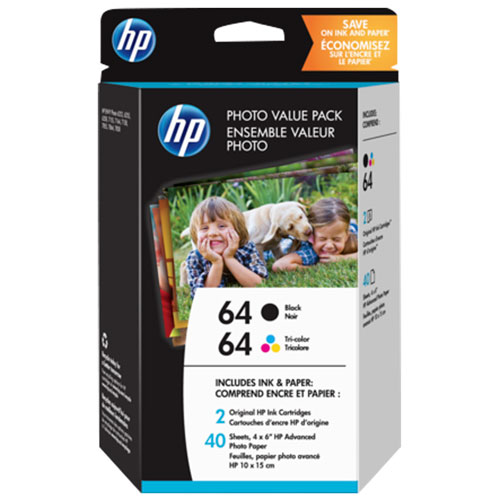HP Colour and Black Ink - 2 Pack
