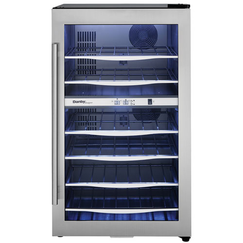 Danby 38-Bottle Freestanding Dual Temperature Zone Wine Cooler - Stainless Steel