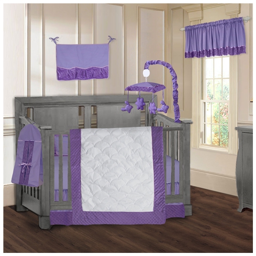 Crib bedding 2024 sets purple