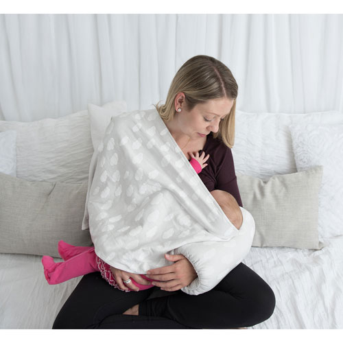 Kushies Gopillow Breastfeeding Pillow Grey White Best Buy Canada