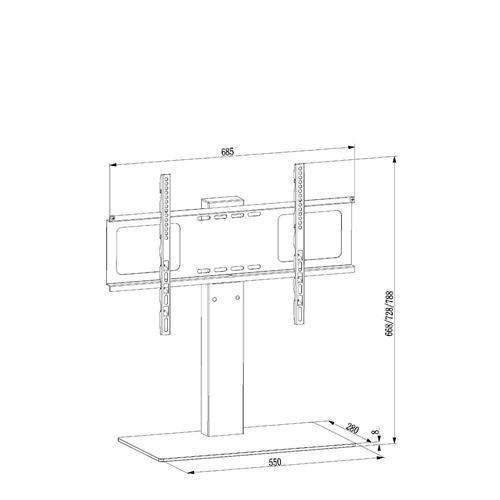 Impressions BPL-71B Swivel Table Top TV Mount LED LCD PLASMA 32" To 60" VESA 665X400