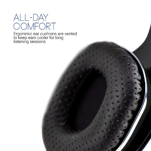 MEE audio Atlas Carbon IML Graphics On-Ear Headphones with Headset Functionality
