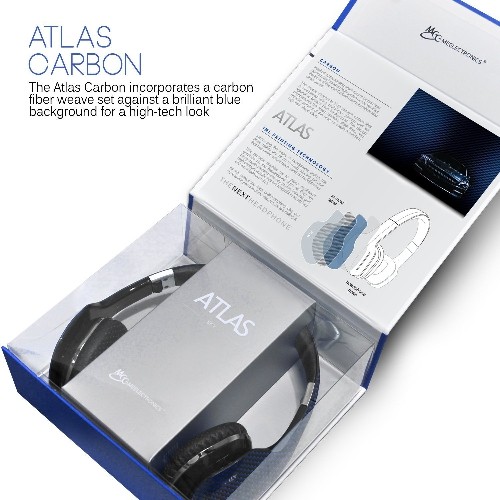 MEE audio Atlas Carbon IML Graphics On-Ear Headphones with Headset Functionality