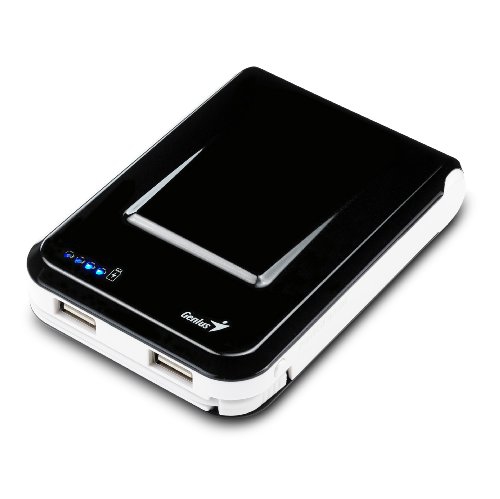 Genius ECO-u1000 Powerbank, External Portable battery, 10400 mAh, Black