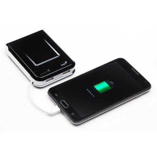 Genius ECO-u1000 Powerbank, External Portable battery, 10400 mAh, Black