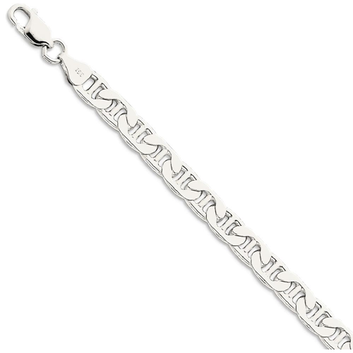 IceCarats 925 Sterling Silver 6.5mm Link Anchor Bracelet Chain 8 Inch