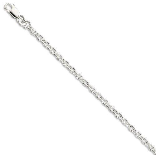 IceCarats 925 Sterling Silver 2.75mm Link Cable Bracelet Chain 8 Inch