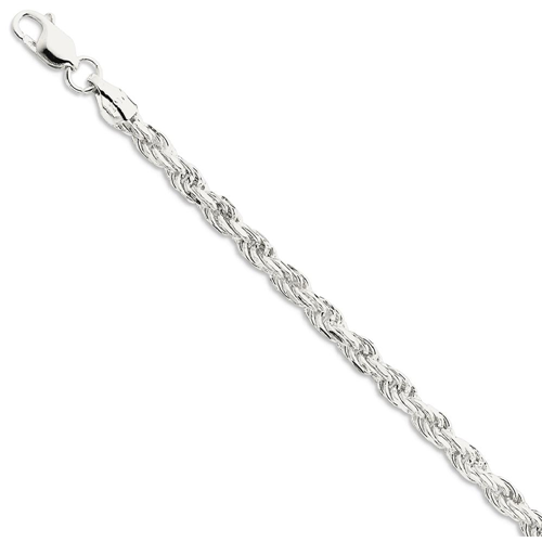 IceCarats 925 Sterling Silver 4.75mm Link Rope Bracelet Chain 8 Inch