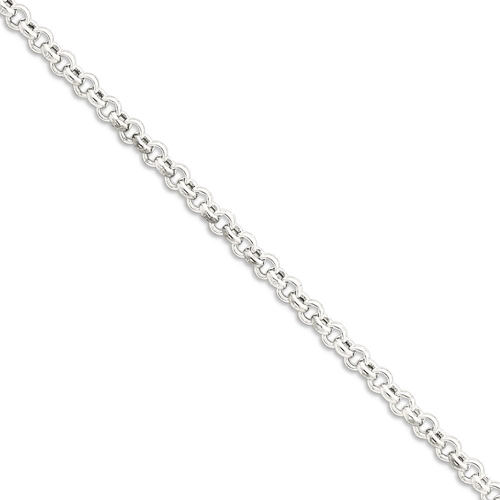 IceCarats 925 Sterling Silver 4.25mm Rolo Bracelet Chain 8 Inch