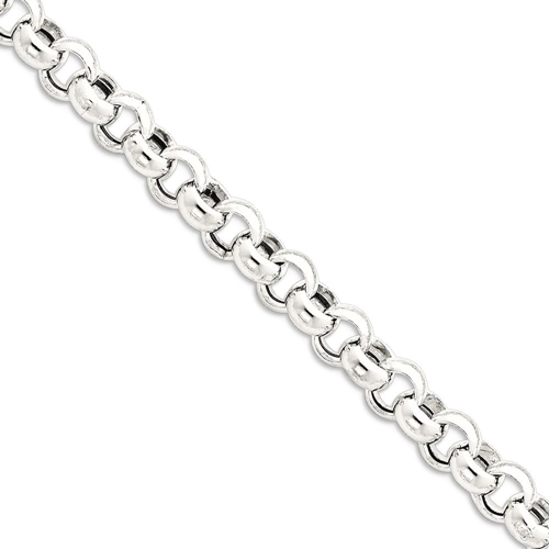 IceCarats 925 Sterling Silver 9.5mm Rolo Bracelet 7.50 Inch Chain