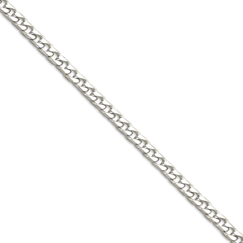 IceCarats 925 Sterling Silver 4.5mm Link Curb Bracelet Chain 8 Inch