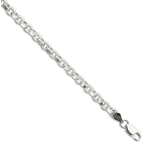 IceCarats 925 Sterling Silver 4mm Rolo Bracelet Chain 7 Inch