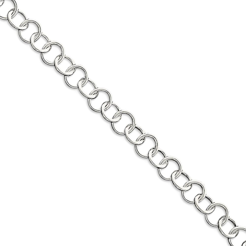 IceCarats 925 Sterling Silver 10 Inch Link Anklet For Women Ankle Beach Chain Bracelet Cable