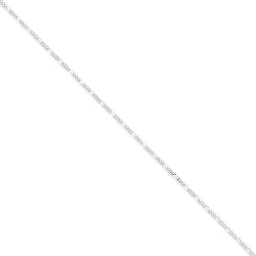 IceCarats 925 Sterling Silver 1.5mm Link Figaro Bracelet Chain 8 Inch