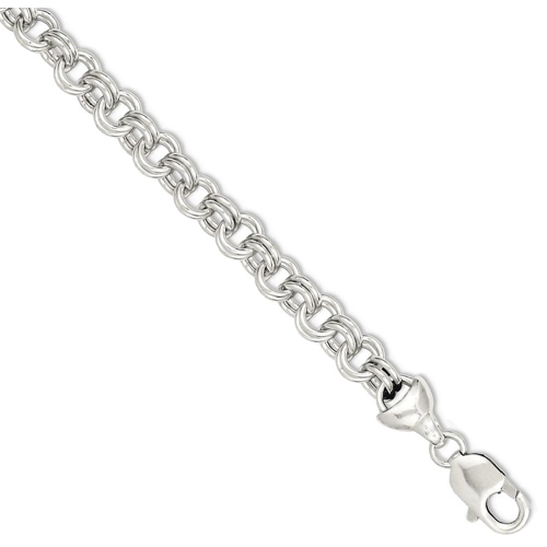 IceCarats 925 Sterling Silver 7.5inch Link Bracelet 7.50 Inch Chain Fancy Charm
