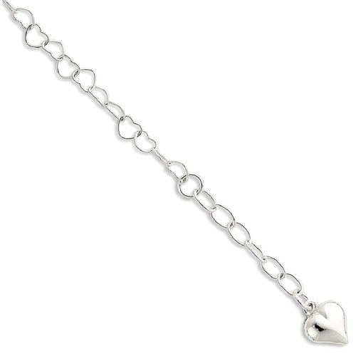 Sterling Silver Chain Beach Bracelet or Anklet with Extender
