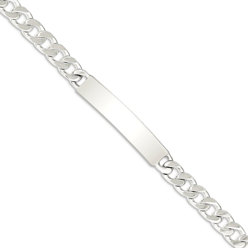 IceCarats 925 Sterling Silver 8 Inch Engraveable Curb Link Id Bracelet