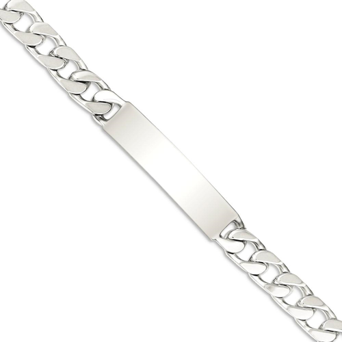 IceCarats 925 Sterling Silver Engraveable Curb Link Id Bracelet 7 Inch