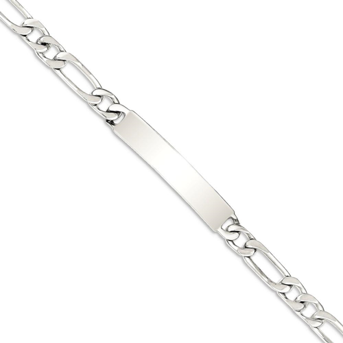 IceCarats 925 Sterling Silver 7 Inch Engraveable Figaro Link Id Bracelet