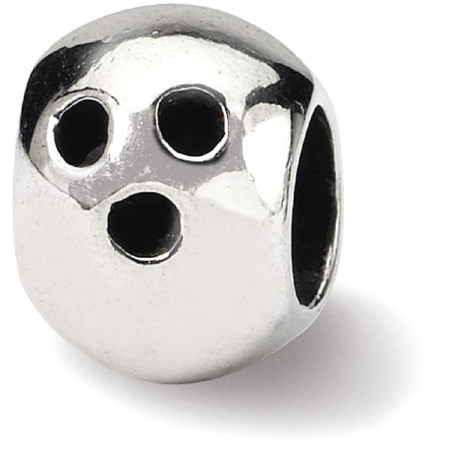 IceCarats 925 Sterling Silver Charm For Bracelet Bowling Ball Bead Sport