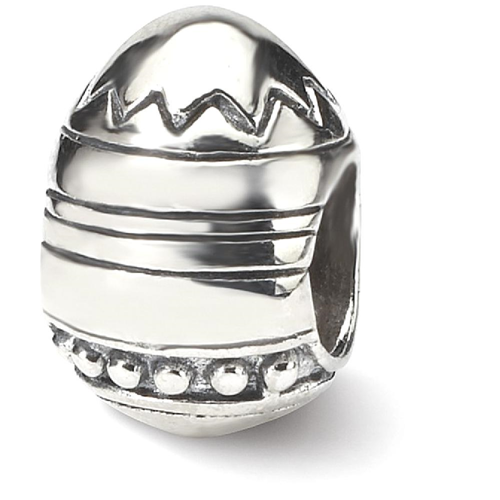 IceCarats 925 Sterling Silver Charm For Bracelet Easter Egg Bead Holiday Celebration