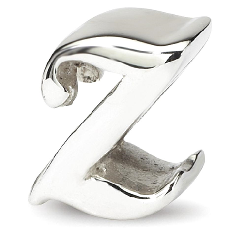 IceCarats 925 Sterling Silver Charm For Bracelet Letter Z Script Bead Alphabet