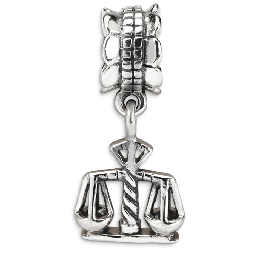 IceCarats 925 Sterling Silver Charm For Bracelet Justice Dangle Bead Career Hobby