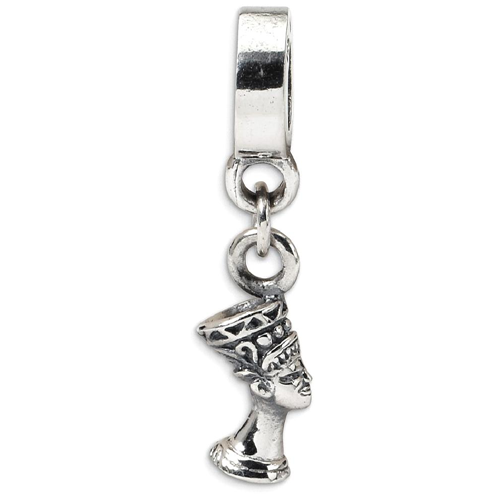 IceCarats 925 Sterling Silver Charm For Bracelet Nefertiti Dangle Bead Travel