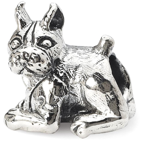 IceCarats 925 Sterling Silver Charm For Bracelet Boxer Bead Animal