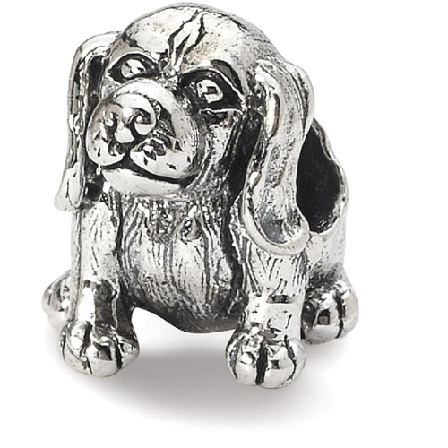 IceCarats 925 Sterling Silver Charm For Bracelet Beagle Bead Animal