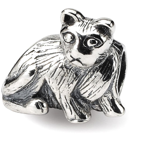 IceCarats 925 Sterling Silver Charm For Bracelet Cat Bead Animal