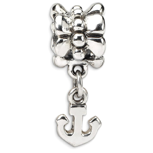 IceCarats 925 Sterling Silver Charm For Bracelet Nautical Link Anchor Ship Wheel Mariners Dangle Bead Travel