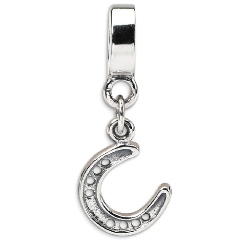 IceCarats 925 Sterling Silver Charm For Bracelet Horseshoe Dangle Bead Good Luck