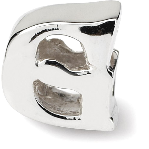 IceCarats 925 Sterling Silver Charm For Bracelet Letter G Bead Alphabet