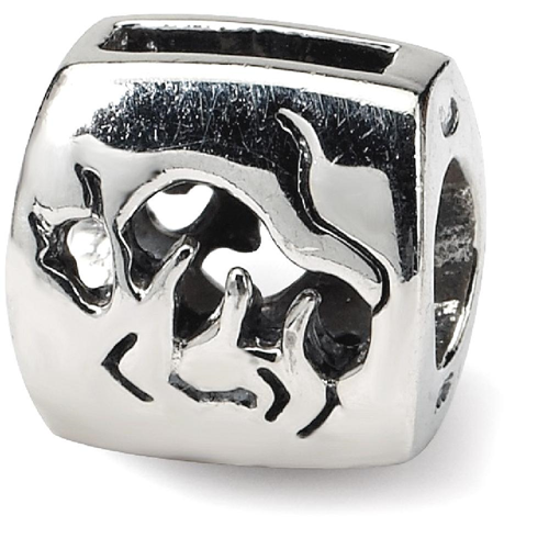 IceCarats 925 Sterling Silver Charm For Bracelet Taurus Zodiac Bead
