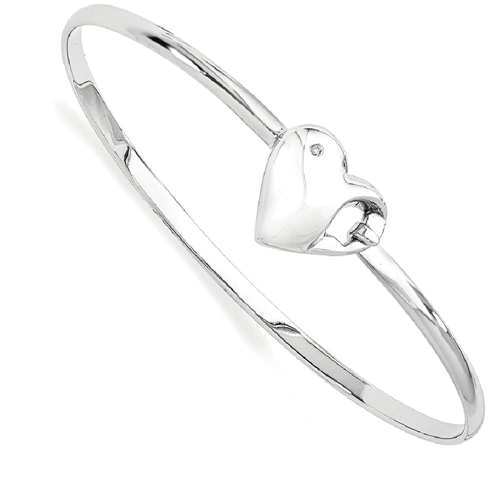 Sterling Silver Hook Bangle Bracelet Cuff Expandable Stackable
