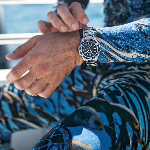 Citizen Mens Promaster Dive Eco-Drive Watch 45mm Silver-Tone Stainless Steel Case and Bracelet with Blue Dial