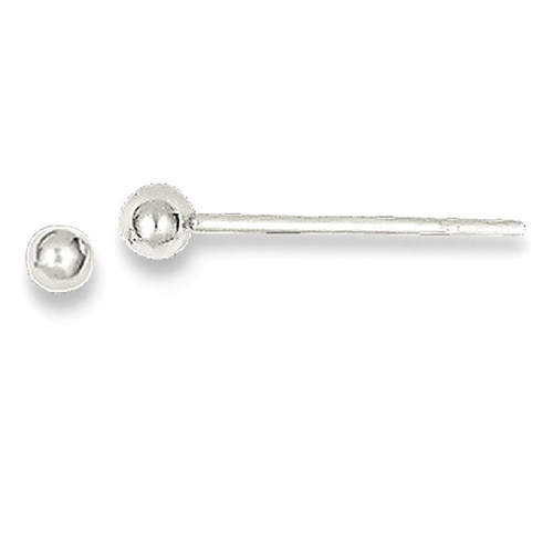 IceCarats 925 Sterling Silver 2mm Ball Post Stud Button Earrings