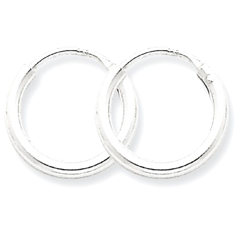IceCarats 925 Sterling Silver 2mm Hoop Earrings Ear Hoops Set For Women Round Endles