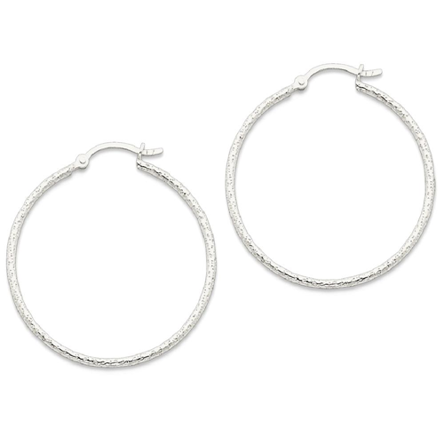 IceCarats 925 Sterling Silver 35mm Hoop Earrings Ear Hoops Set For Women