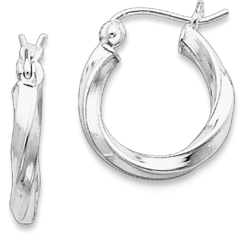 IceCarats 925 Sterling Silver Twisted Hoop Earrings Ear Hoops Set For Women
