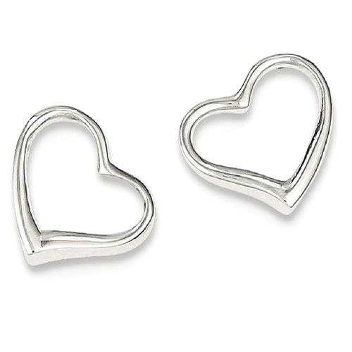 IceCarats 925 Sterling Silver Heart Post Stud Ball Button Earrings Love