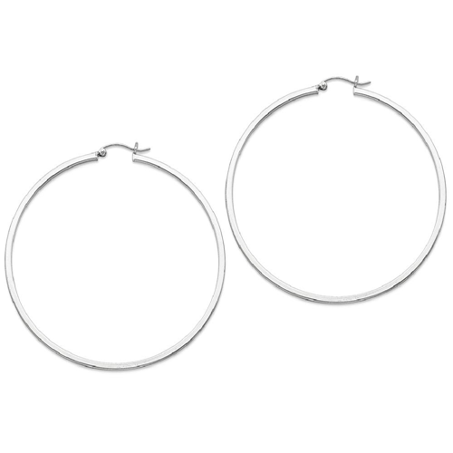 IceCarats 925 Sterling Silver 2mm Square Tube Hoop Earrings Ear Hoops Set For Women Round