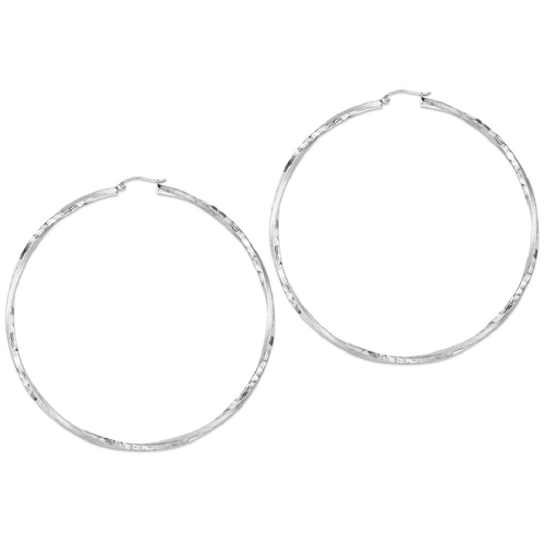 IceCarats 925 Sterling Silver Finished Twisted Hoop Earrings Ear Hoops Set For Women