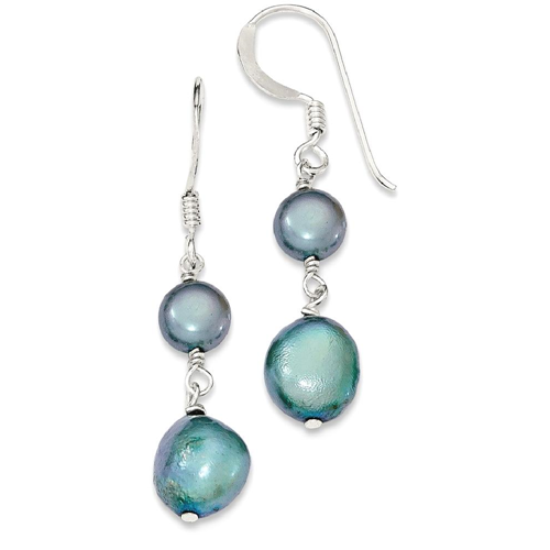 IceCarats 925 Sterling Silver Blue Green Freshwater Cultured Pearl Drop Dangle Chandelier Earrings