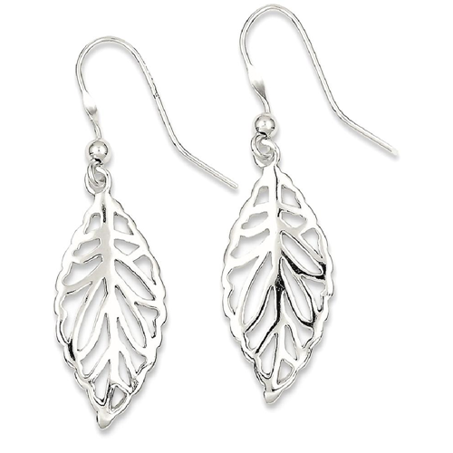 IceCarats 925 Sterling Silver Leaf Drop Dangle Chandelier Earrings