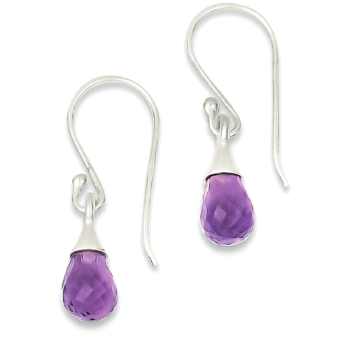 IceCarats 925 Sterling Silver Purple Amethyst Drop Dangle Chandelier Earrings