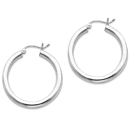 IceCarats 925 Sterling Silver 3mm Round Hoop Earrings Ear Hoops Set For Women Bead
