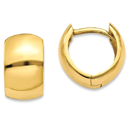 IceCarats 14k Yellow Gold Hinged Hoop Earrings Ear Hoops Set For Women