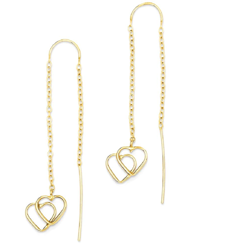gold drop dangle earrings